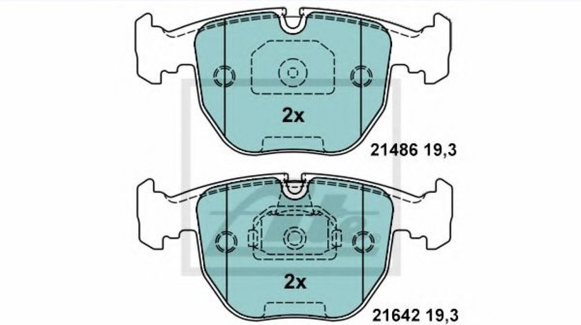 Set placute frana,frana disc BMW Seria 5 Touring (E39) (1997 - 2004) ATE 13.0470-7078.2 piesa NOUA