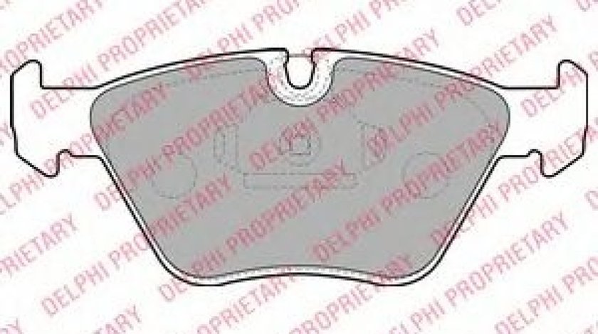 Set placute frana,frana disc BMW Seria 5 Touring (E39) (1997 - 2004) DELPHI LP1608 piesa NOUA