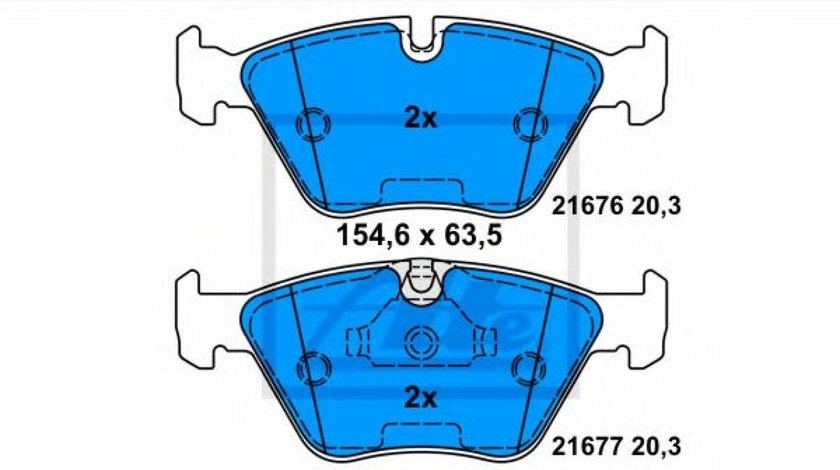 Set placute frana,frana disc BMW Seria 5 Touring (E39) (1997 - 2004) ATE 13.0460-7089.2 piesa NOUA