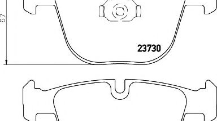 Set placute frana,frana disc BMW Seria 5 Touring (E61) (2004 - 2010) TEXTAR 2373001 piesa NOUA