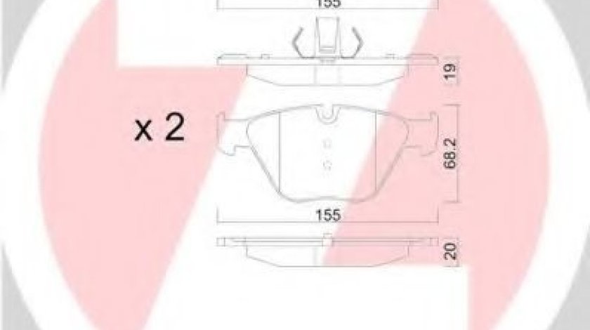 Set placute frana,frana disc BMW Seria 6 Cupe (F13) (2010 - 2016) ZIMMERMANN 24688.200.1 piesa NOUA