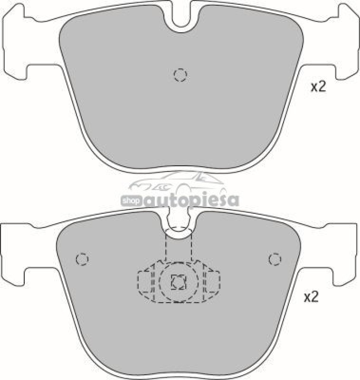 Set placute frana,frana disc BMW Seria 6 (E63) (2004 - 2010) KRIEGER 0950006347 piesa NOUA