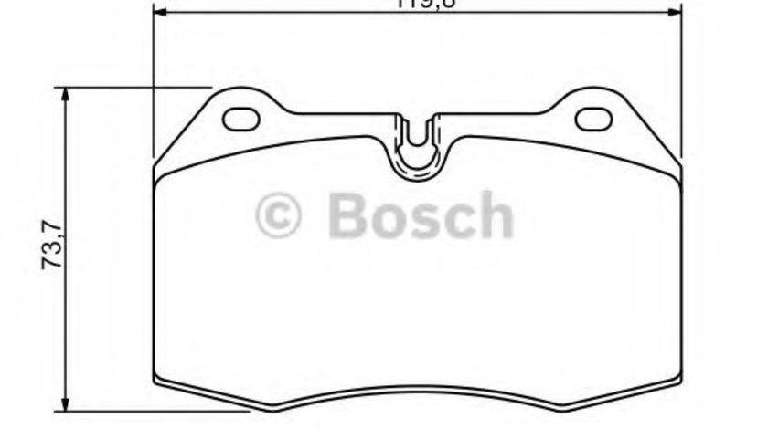 Set placute frana,frana disc BMW Seria 7 (E38) (1994 - 2001) BOSCH 0 986 494 282 piesa NOUA