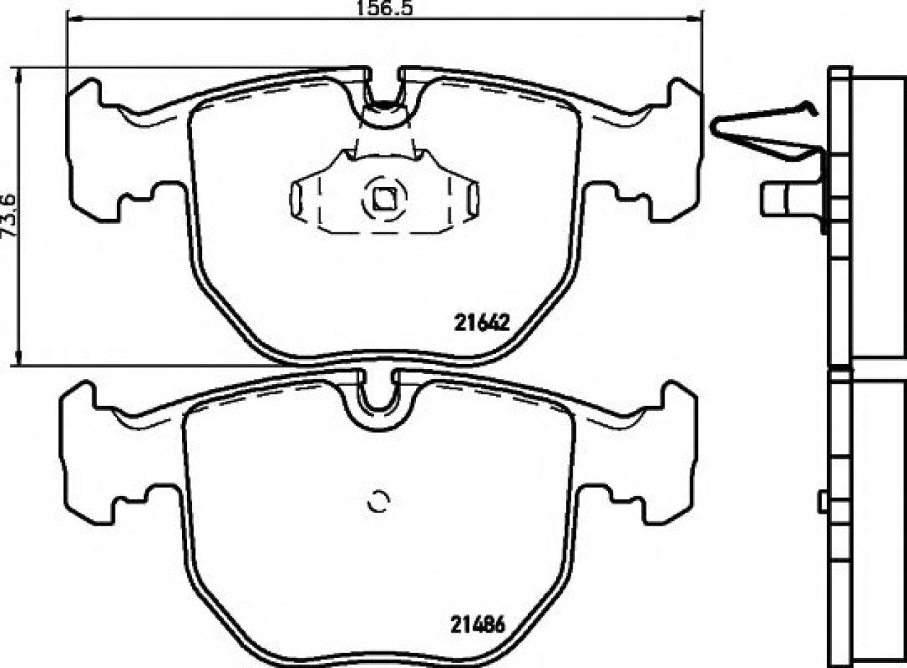 Set placute frana,frana disc BMW Seria 7 (E38) (1994 - 2001) TEXTAR 2148602 piesa NOUA