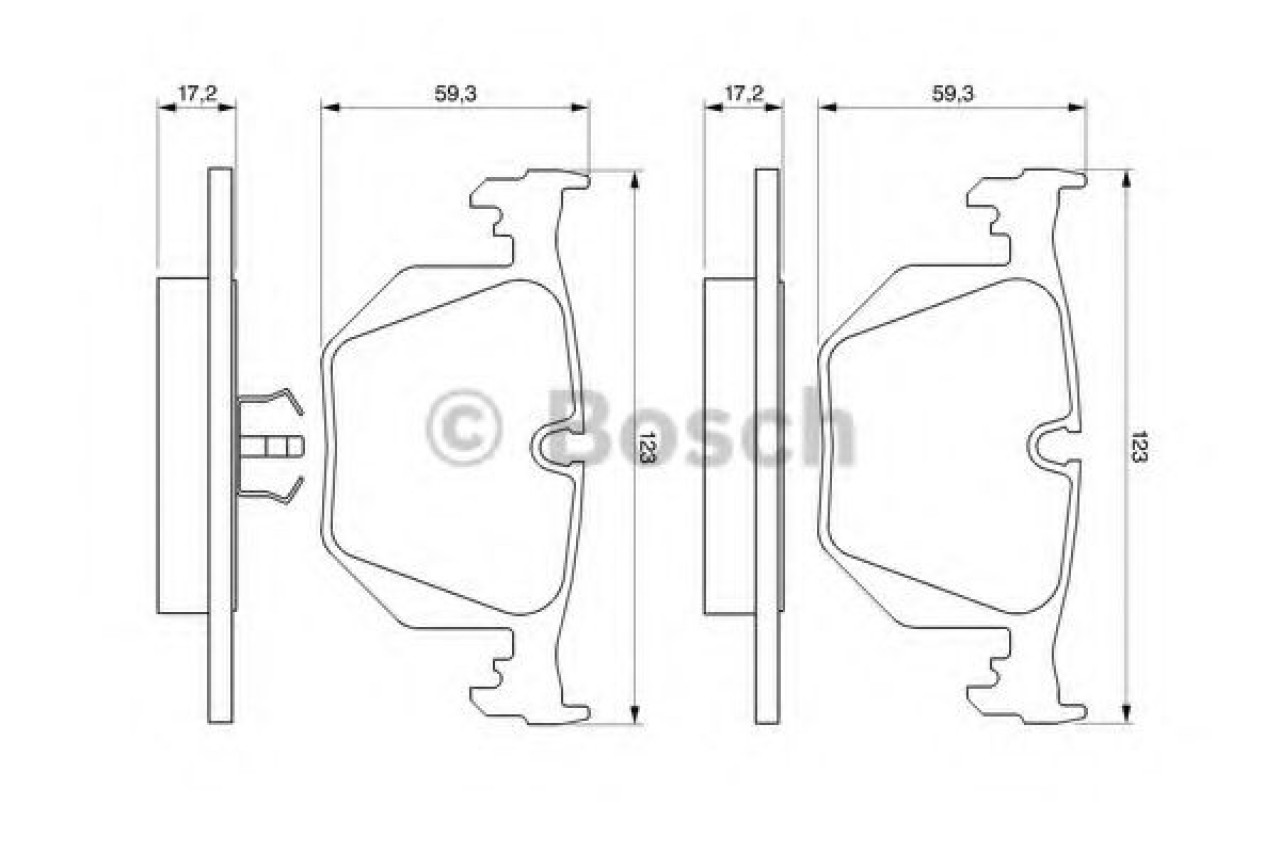 Set placute frana,frana disc BMW Seria 7 (E38) (1994 - 2001) BOSCH 0 986 494 006 piesa NOUA