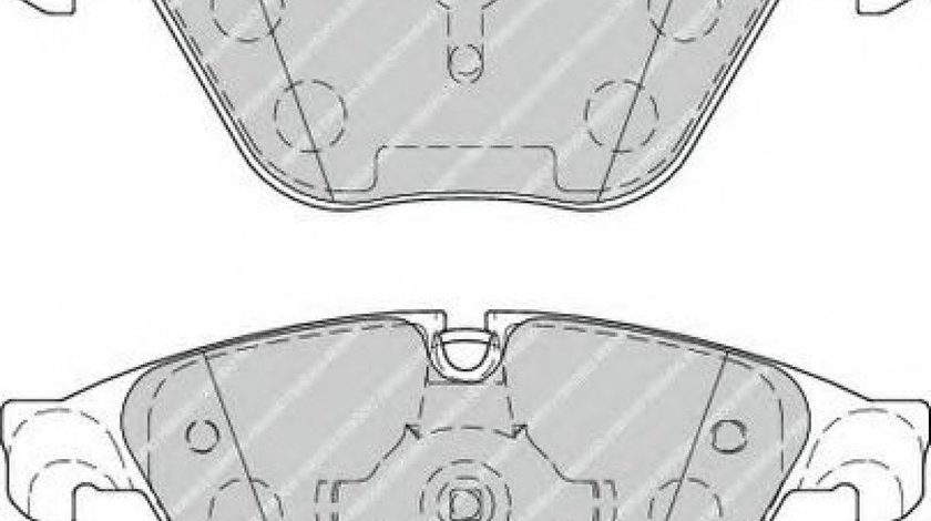 Set placute frana,frana disc BMW Seria 7 (F01, F02, F03, F04) (2008 - 2015) FERODO FDB4382 piesa NOUA