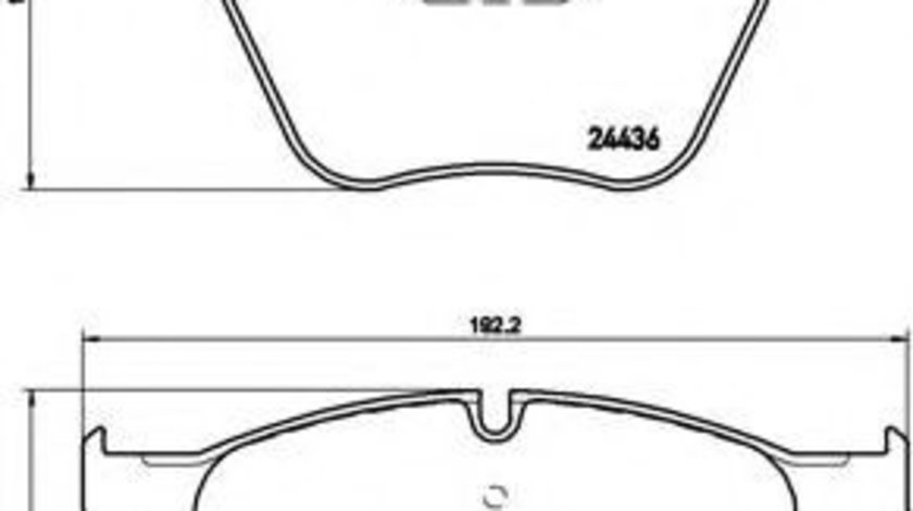 Set placute frana,frana disc BMW Seria 7 (F01, F02, F03, F04) (2008 - 2015) BREMBO P 06 073 piesa NOUA