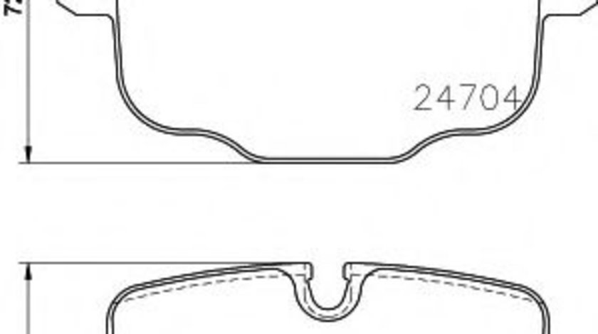 Set placute frana,frana disc BMW Seria 7 (G11, G12) (2015 - 2016) TEXTAR 2470401 piesa NOUA