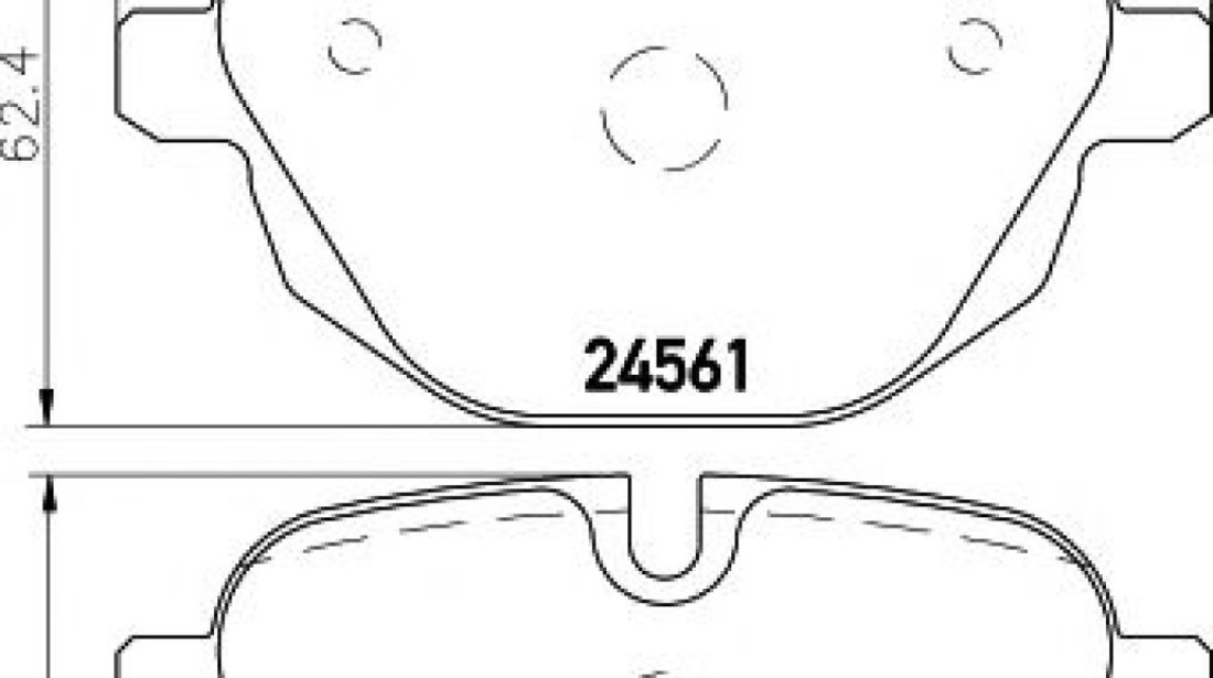 Set placute frana,frana disc BMW Seria 7 (G11, G12) (2015 - 2016) HELLA PAGID 8DB 355 013-921 piesa NOUA