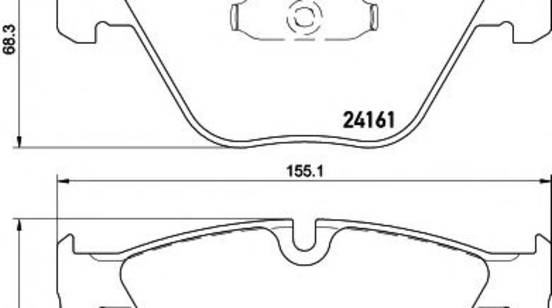 Set placute frana,frana disc BMW X1 (E84) (2009 - 2015) HELLA PAGID 8DB 355 015-601 piesa NOUA