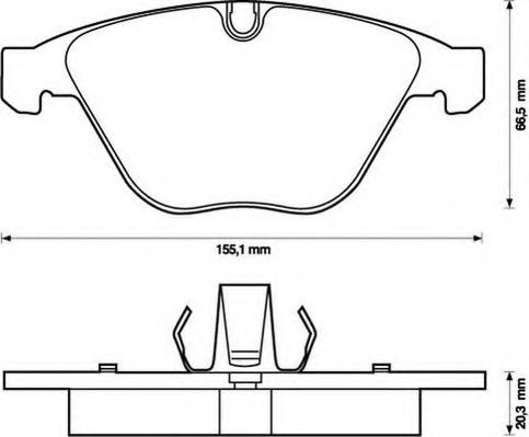 Set placute frana,frana disc BMW X1 (E84) (2009 - 2015) JURID 573210JC piesa NOUA