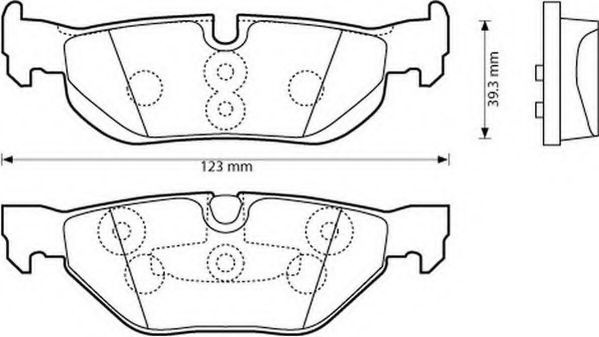 Set placute frana,frana disc BMW X1 (E84) (2009 - 2015) JURID 573139J piesa NOUA