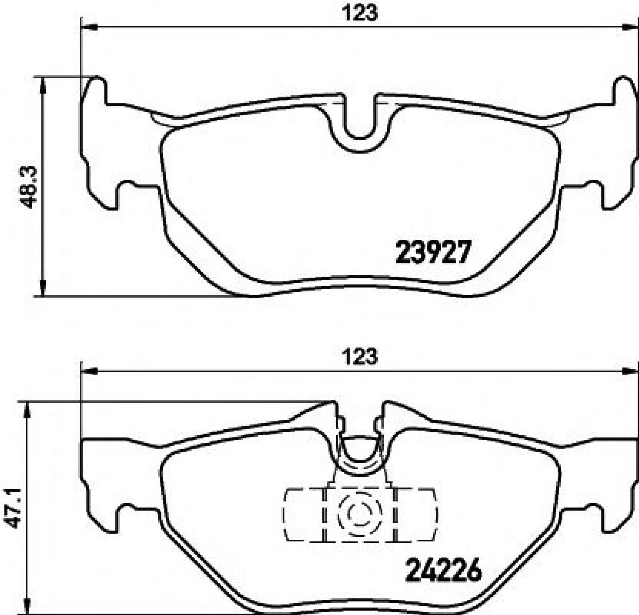 Set placute frana,frana disc BMW X1 (E84) (2009 - 2015) TEXTAR 2392701 piesa NOUA