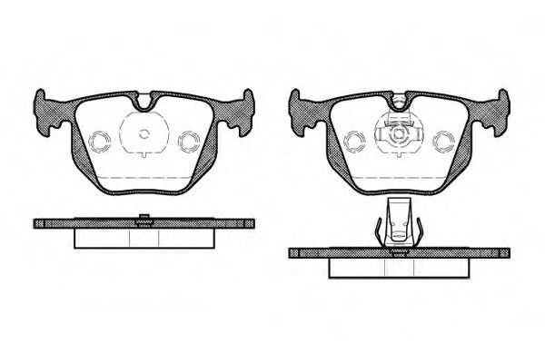 Set placute frana,frana disc BMW X3 (E83) (2004 - 2011) REMSA 0381.20 piesa NOUA