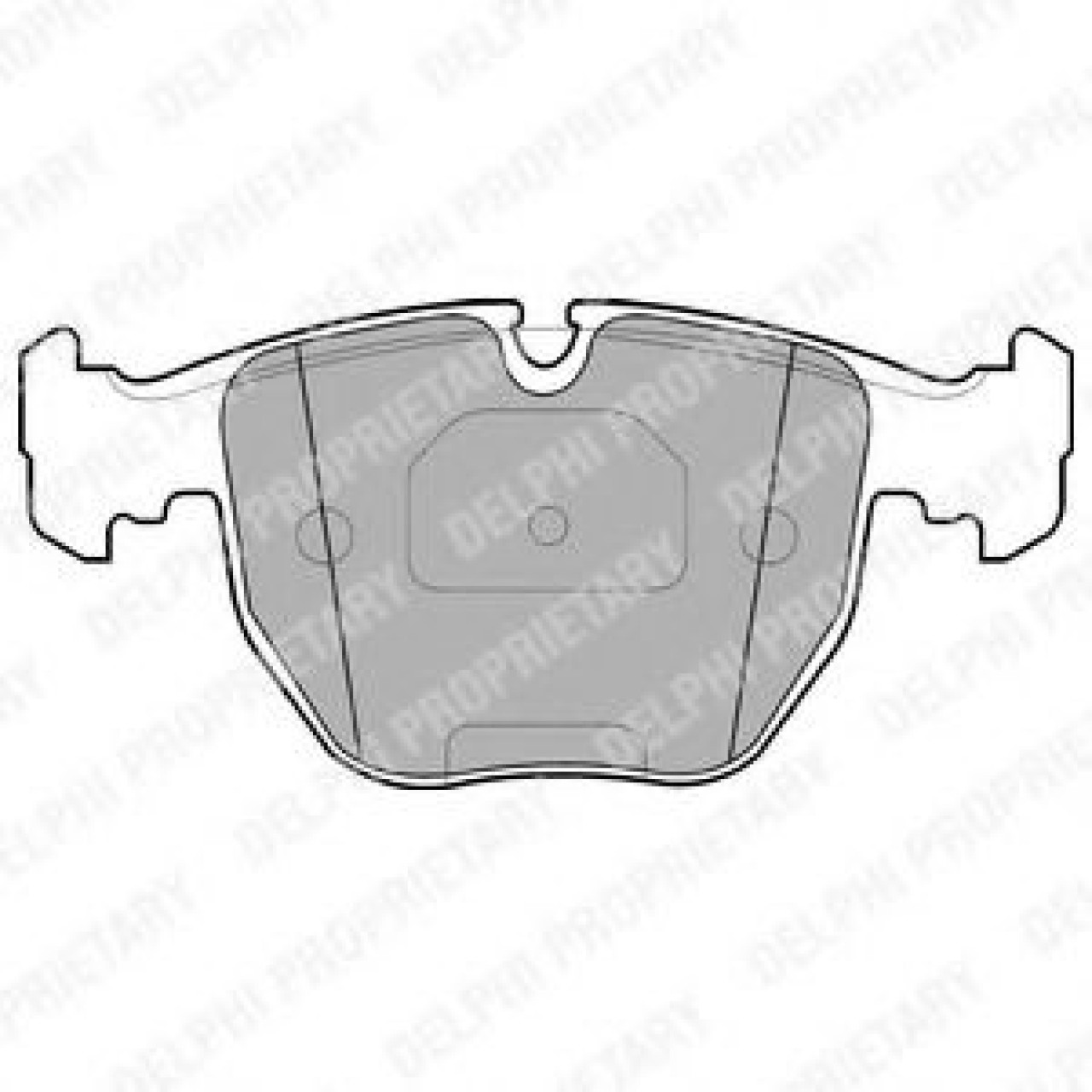 Set placute frana,frana disc BMW X3 (E83) (2004 - 2011) DELPHI LP1003 piesa NOUA