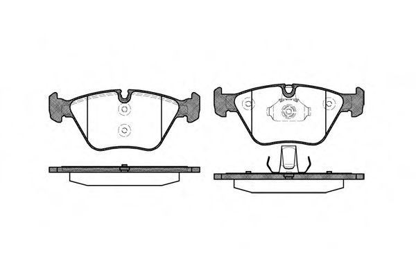 Set placute frana,frana disc BMW X3 (E83) (2004 - 2011) REMSA 0963.00 piesa NOUA