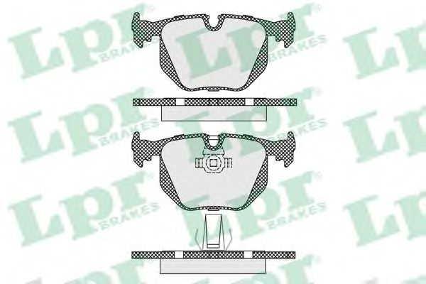 Set placute frana,frana disc BMW X3 (E83) (2004 - 2011) LPR 05P1231 piesa NOUA