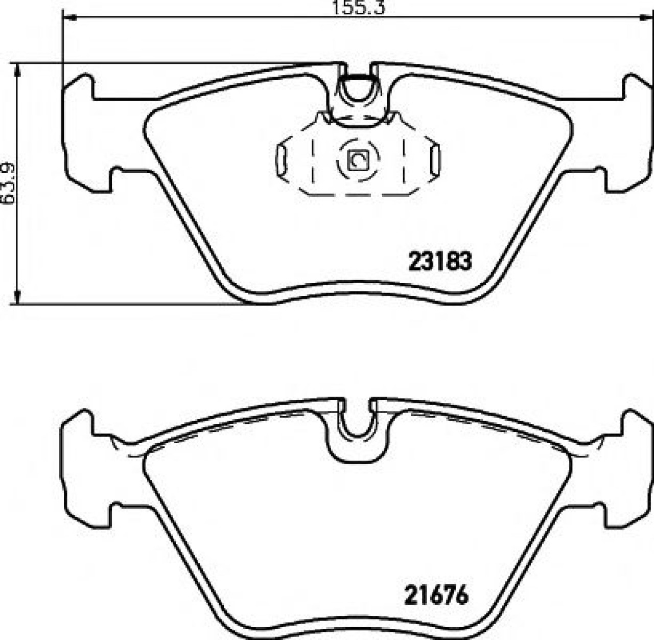 Set placute frana,frana disc BMW X3 (E83) (2004 - 2011) TEXTAR 2318302 piesa NOUA