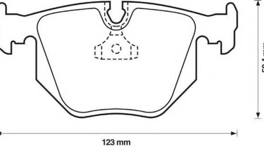 Set placute frana,frana disc BMW X3 (E83) (2004 - 2011) JURID 571918J piesa NOUA