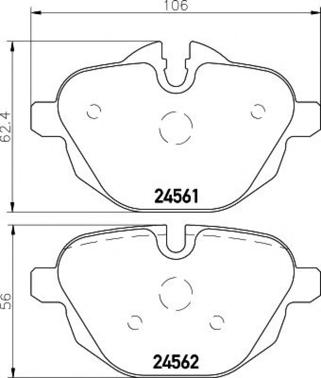 Set placute frana,frana disc BMW X3 (F25) (2010 - 2016) TEXTAR 2456101 piesa NOUA