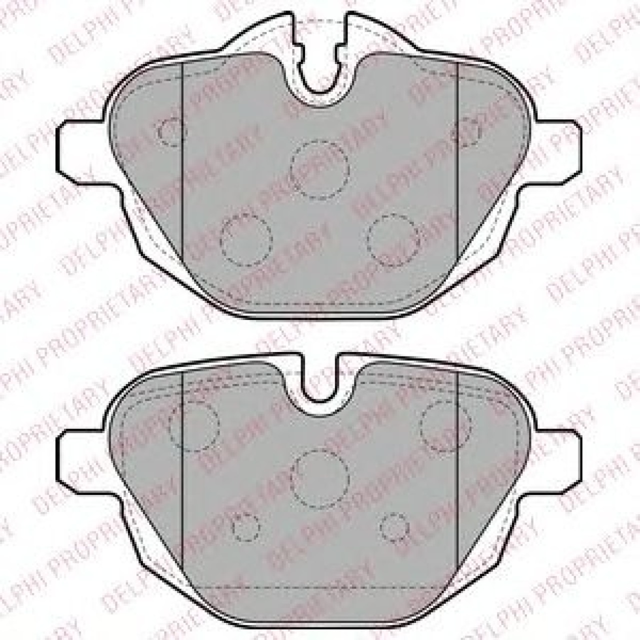 Set placute frana,frana disc BMW X4 (F26) (2014 - 2016) DELPHI LP2162 piesa NOUA