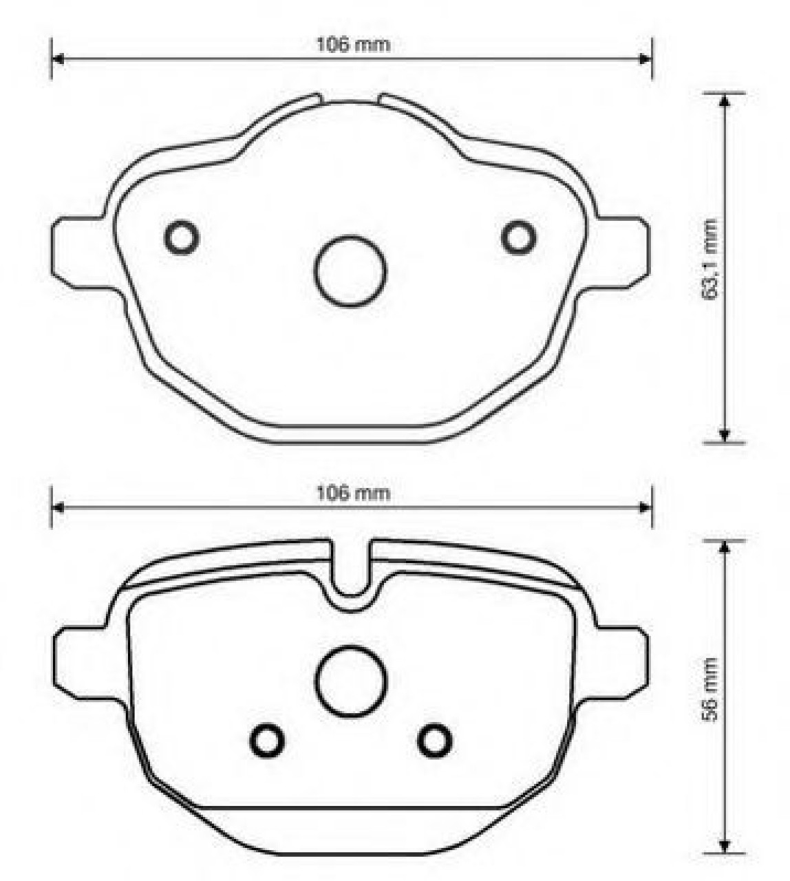 Set placute frana,frana disc BMW X4 (F26) (2014 - 2016) JURID 573352J piesa NOUA