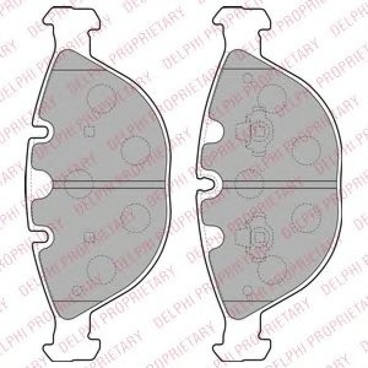 Set placute frana,frana disc BMW X5 (E53) (2000 - 2006) DELPHI LP1798 piesa NOUA