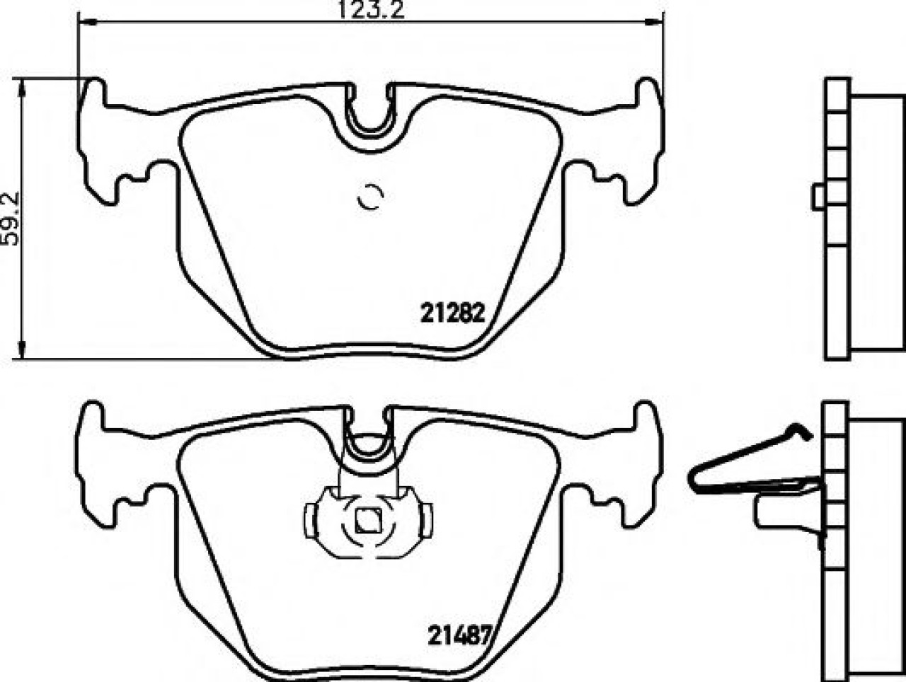 Set placute frana,frana disc BMW X5 (E53) (2000 - 2006) TEXTAR 2148701 piesa NOUA