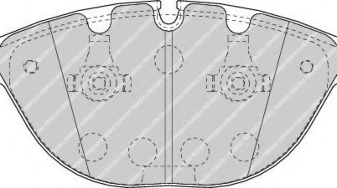 Set placute frana,frana disc BMW X5 (E53) (2000 - 2006) FERODO FDB1618 piesa NOUA