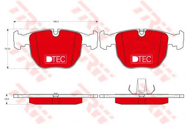 Set placute frana,frana disc BMW X5 (E53) (2000 - 2006) TRW GDB1261DTE piesa NOUA