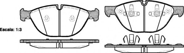 Set placute frana,frana disc BMW X5 (E70) (2007 - 2013) REMSA 1298.00 piesa NOUA
