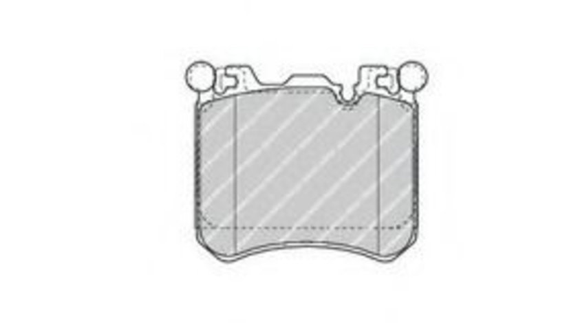 Set placute frana,frana disc BMW X5 (E70) (2007 - 2013) FERODO FDB4351 piesa NOUA