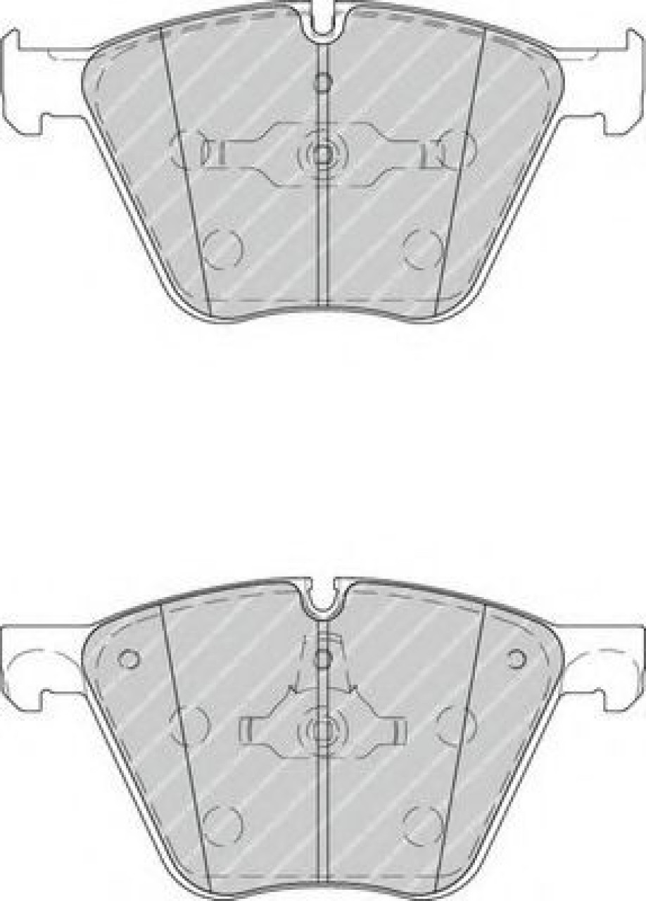 Set placute frana,frana disc BMW X5 (E70) (2007 - 2013) FERODO FDB4258 piesa NOUA