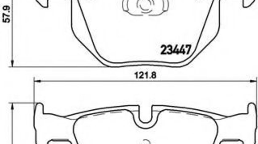 Set placute frana,frana disc BMW X5 (E70) (2007 - 2013) BREMBO P 06 056 piesa NOUA