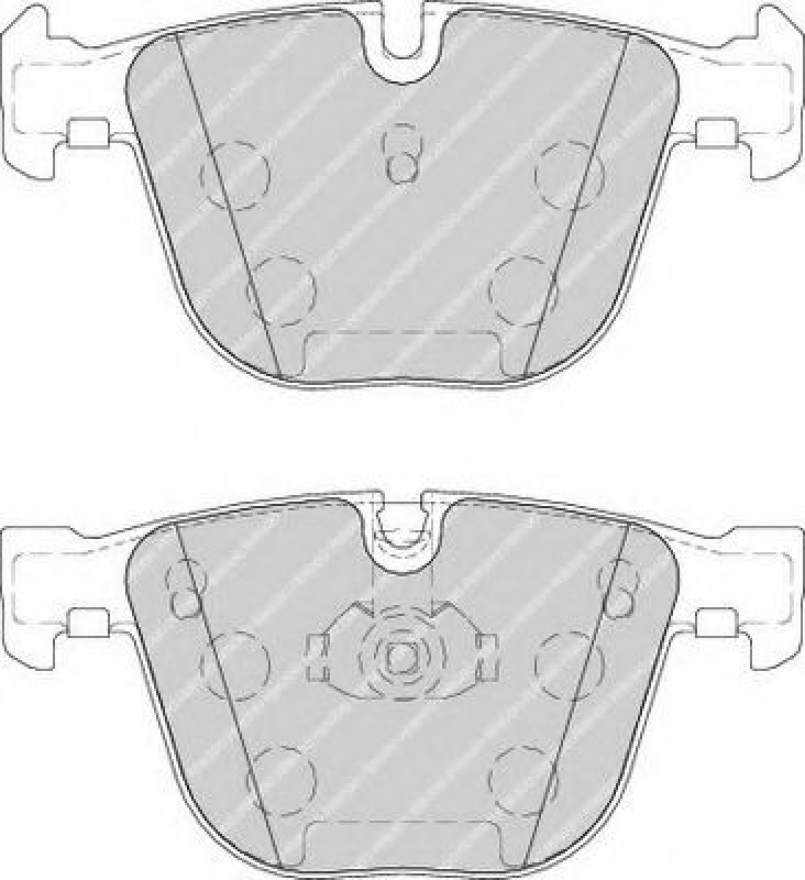 Set placute frana,frana disc BMW X5 (E70) (2007 - 2013) FERODO FDB1672 piesa NOUA