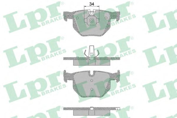 Set placute frana,frana disc BMW X5 (E70) (2007 - 2013) LPR 05P1472 piesa NOUA