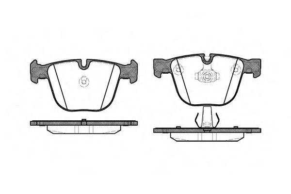 Set placute frana,frana disc BMW X5 (E70) (2007 - 2013) REMSA 0892.00 piesa NOUA