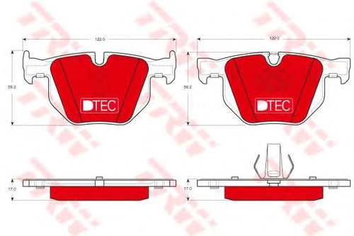 Set placute frana,frana disc BMW X5 (F15, F85) (2013 - 2016) TRW GDB1730DTE piesa NOUA