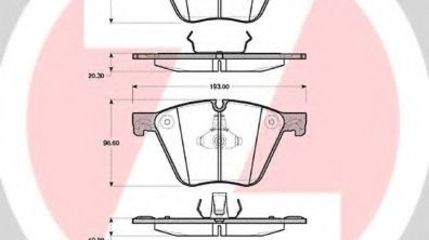 Set placute frana,frana disc BMW X6 (E71, E72) (2008 - 2014) ZIMMERMANN 24436.200.1 piesa NOUA