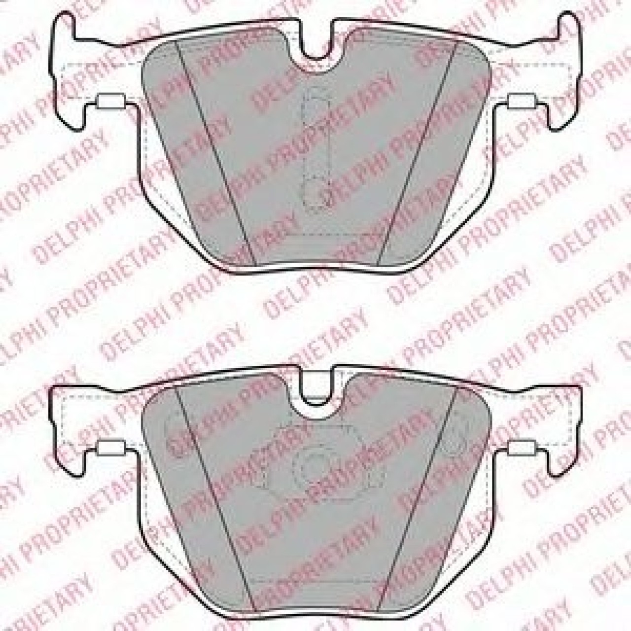 Set placute frana,frana disc BMW X6 (E71, E72) (2008 - 2014) DELPHI LP2068 piesa NOUA