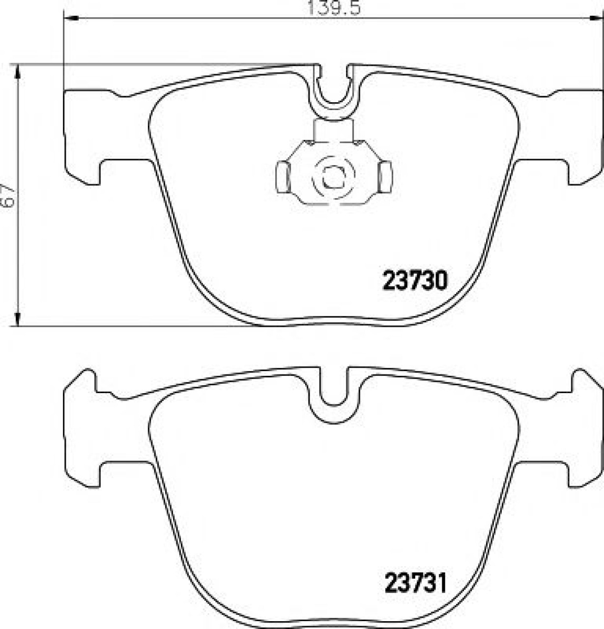 Set placute frana,frana disc BMW X6 (E71, E72) (2008 - 2014) TEXTAR 2373001 piesa NOUA