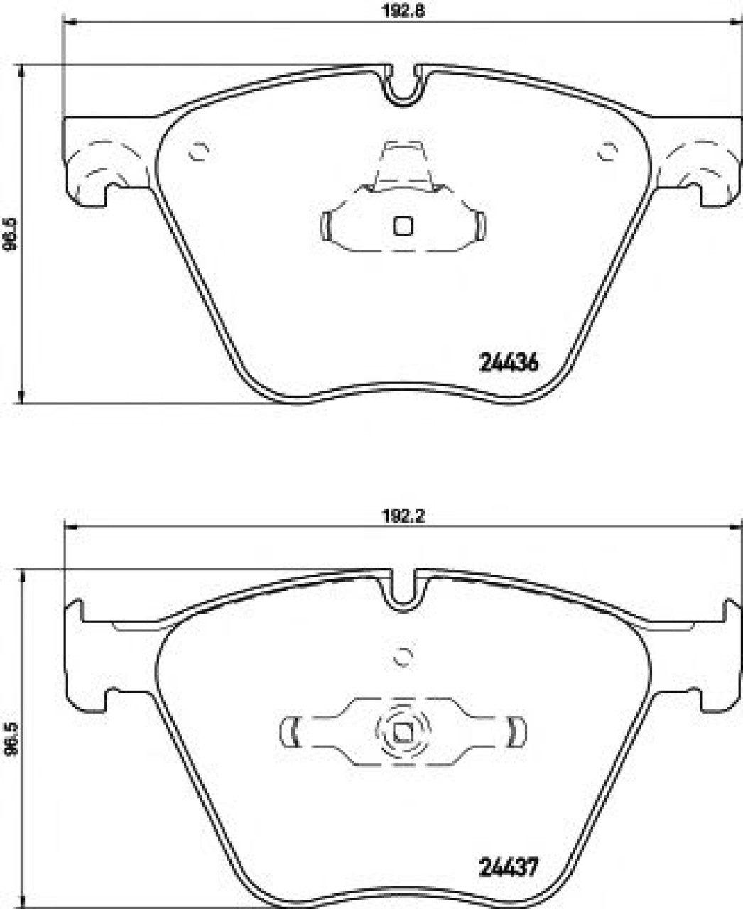 Set placute frana,frana disc BMW X6 (F16, F86) (2014 - 2016) TEXTAR 2443601 piesa NOUA