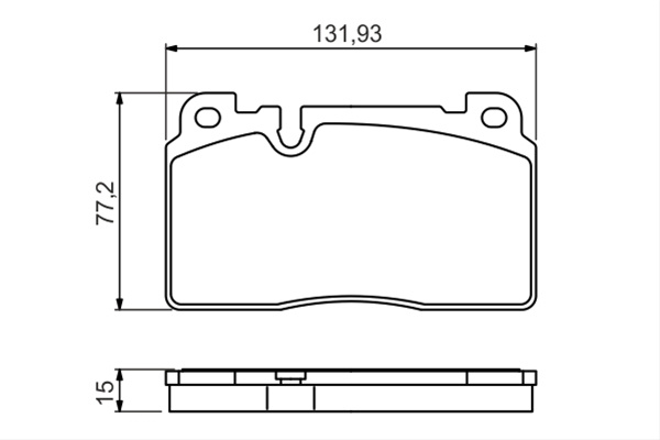 Set Placute Frana,frana Disc Bosch Audi 0 986 494 702