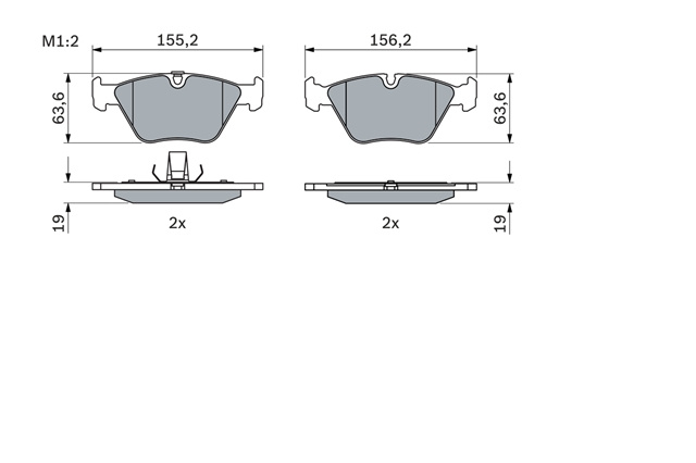 Set Placute Frana,frana Disc Bosch Bmw 0 986 424 767