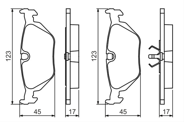 Set Placute Frana,frana Disc Bosch Bmw 0 986 460 964