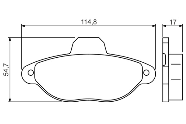 Set Placute Frana,frana Disc Bosch Ford 0 986 495 255