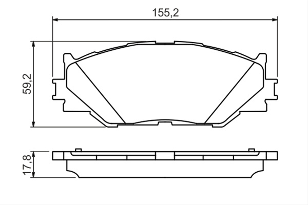 Set Placute Frana,frana Disc Bosch Ford Otosan 0 986 494 316