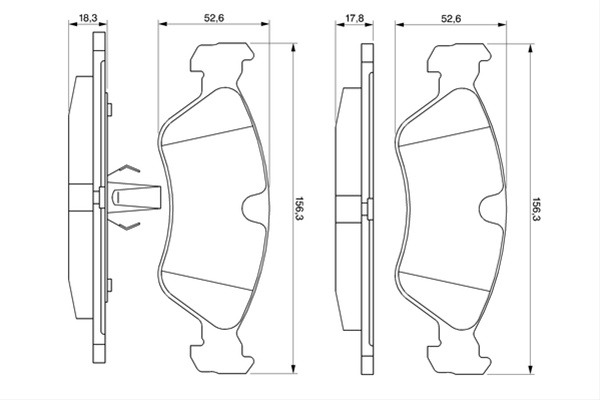 Set Placute Frana,frana Disc Bosch Holden 0 986 491 900