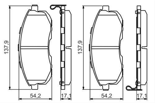 Set Placute Frana,frana Disc Bosch Infiniti 0 986 494 572