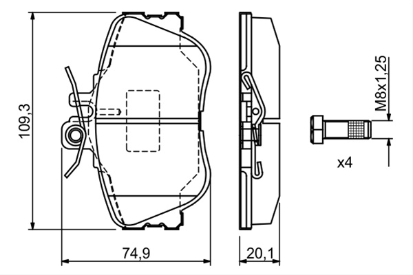 Set Placute Frana,frana Disc Bosch Mercedes-Benz 0 986 460 977